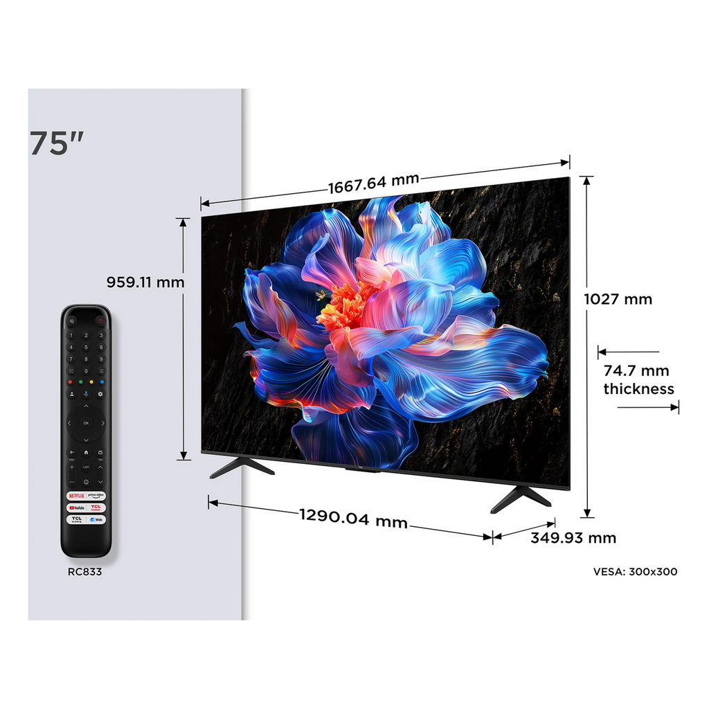 TCL 75P6K LED 75" UHD 4K