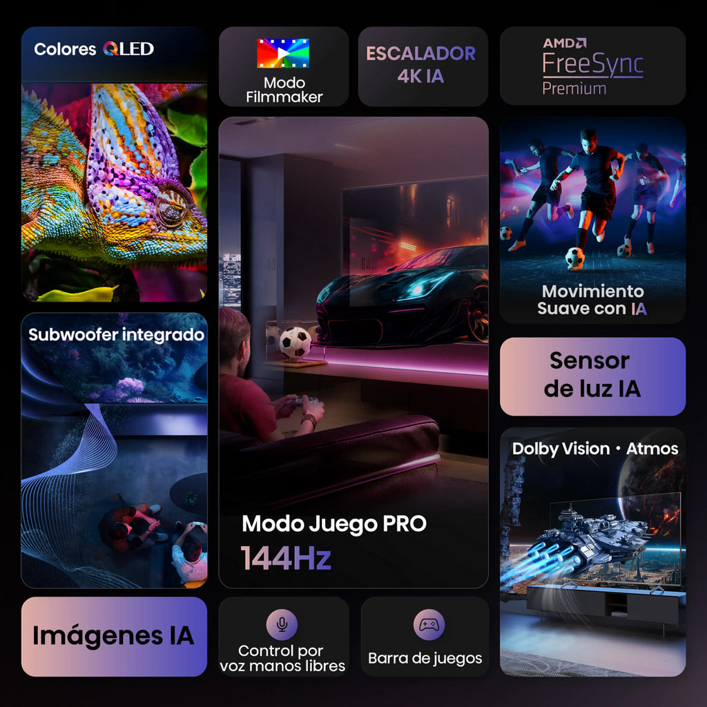 TV QLED 100" - Hisense 100E7Q PRO
