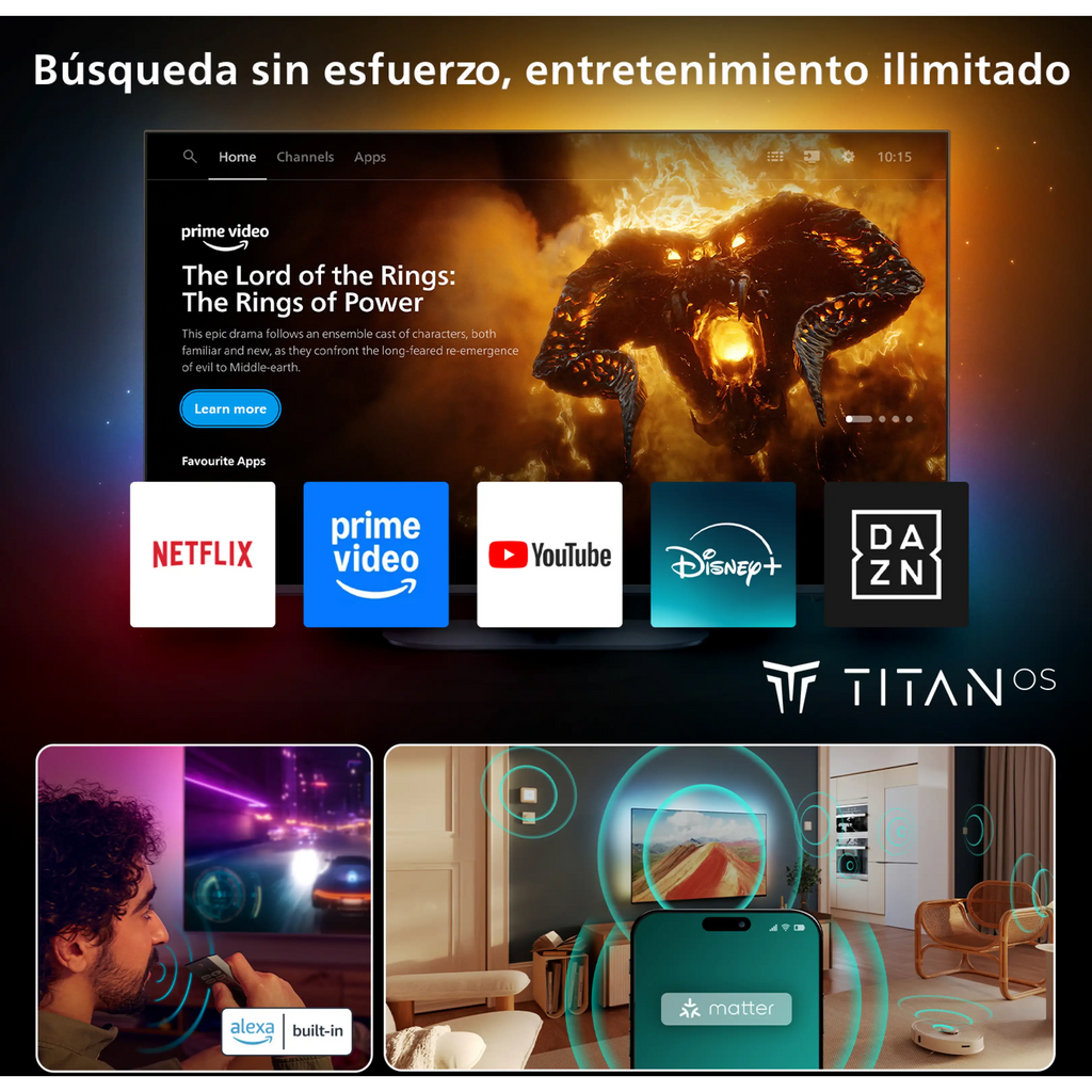 TV Mini LED 55" - Philips Ambilight