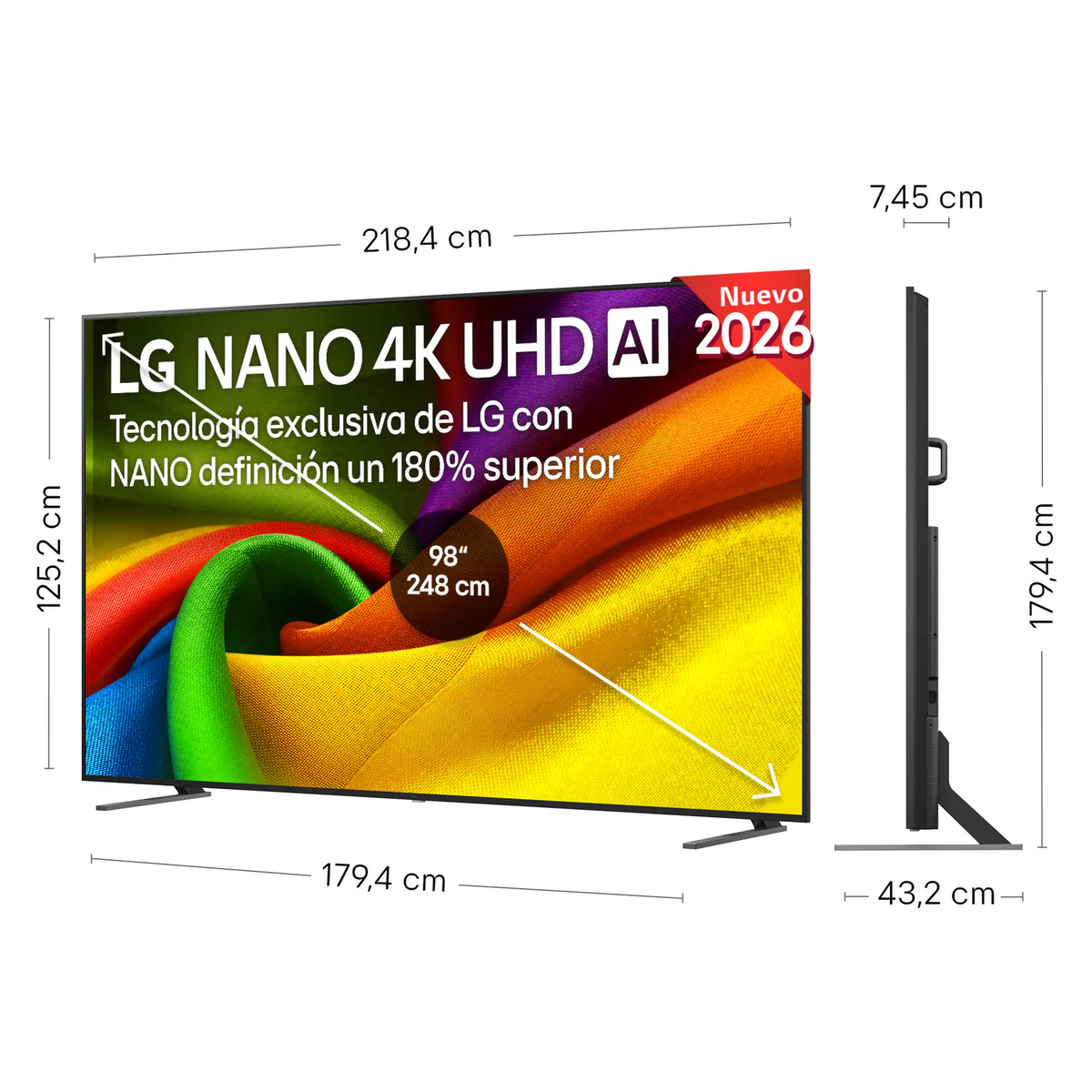 TV LED 98" - LG 98NU900B6LB (UHD 4K)