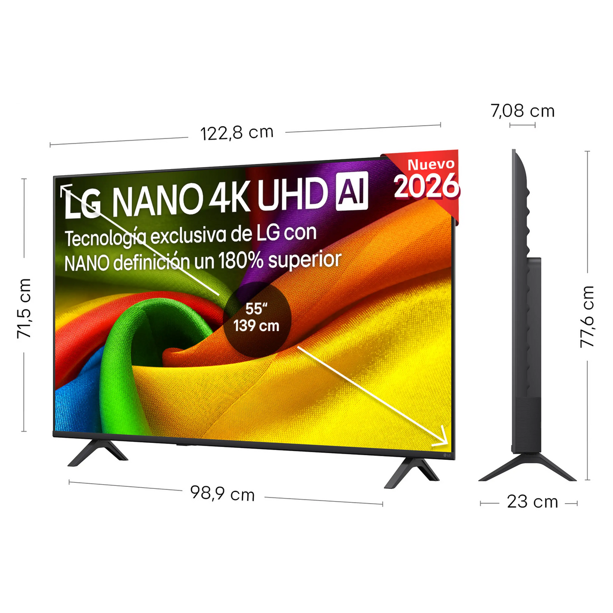 TV LED 55" - LG 55NU850B6LA (UHD 4K)