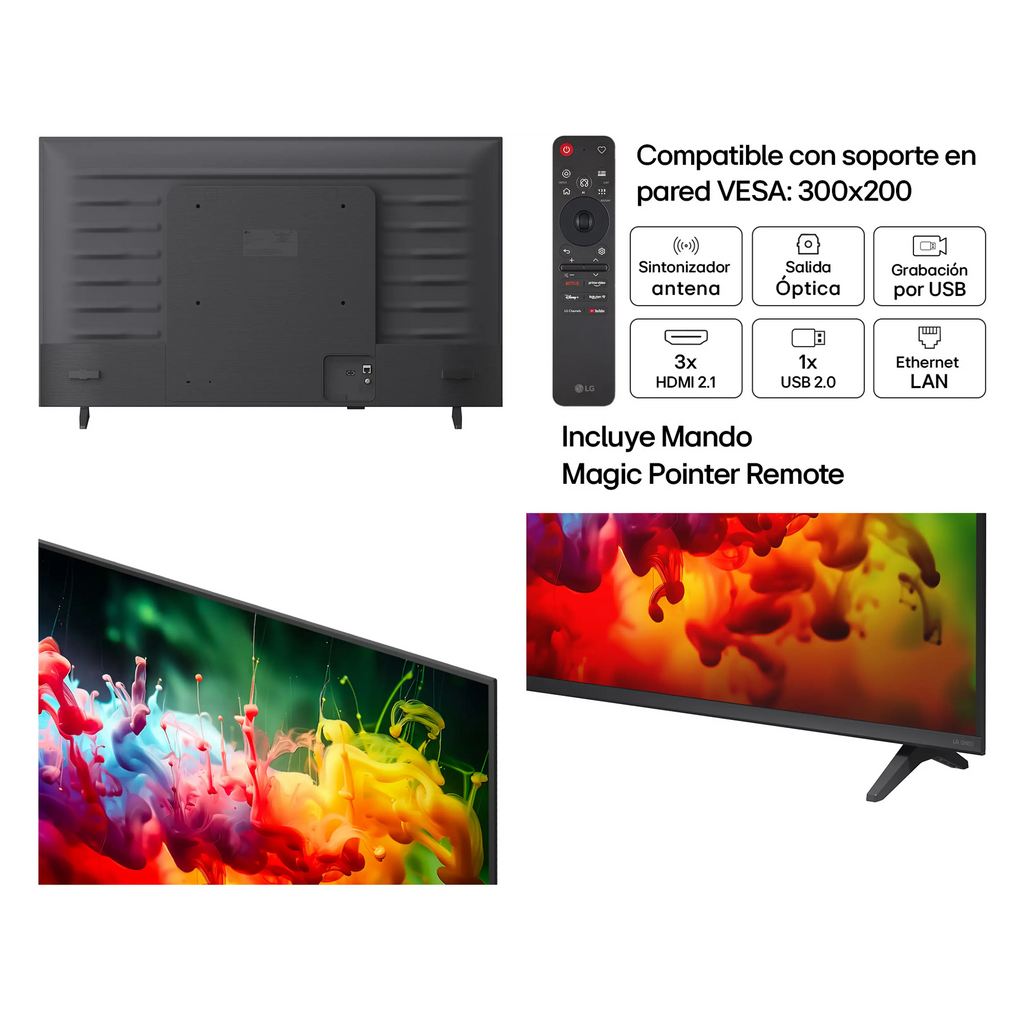 LG QNED Mini LED 43QNED72B6B 43" 4K UHD Smart TV