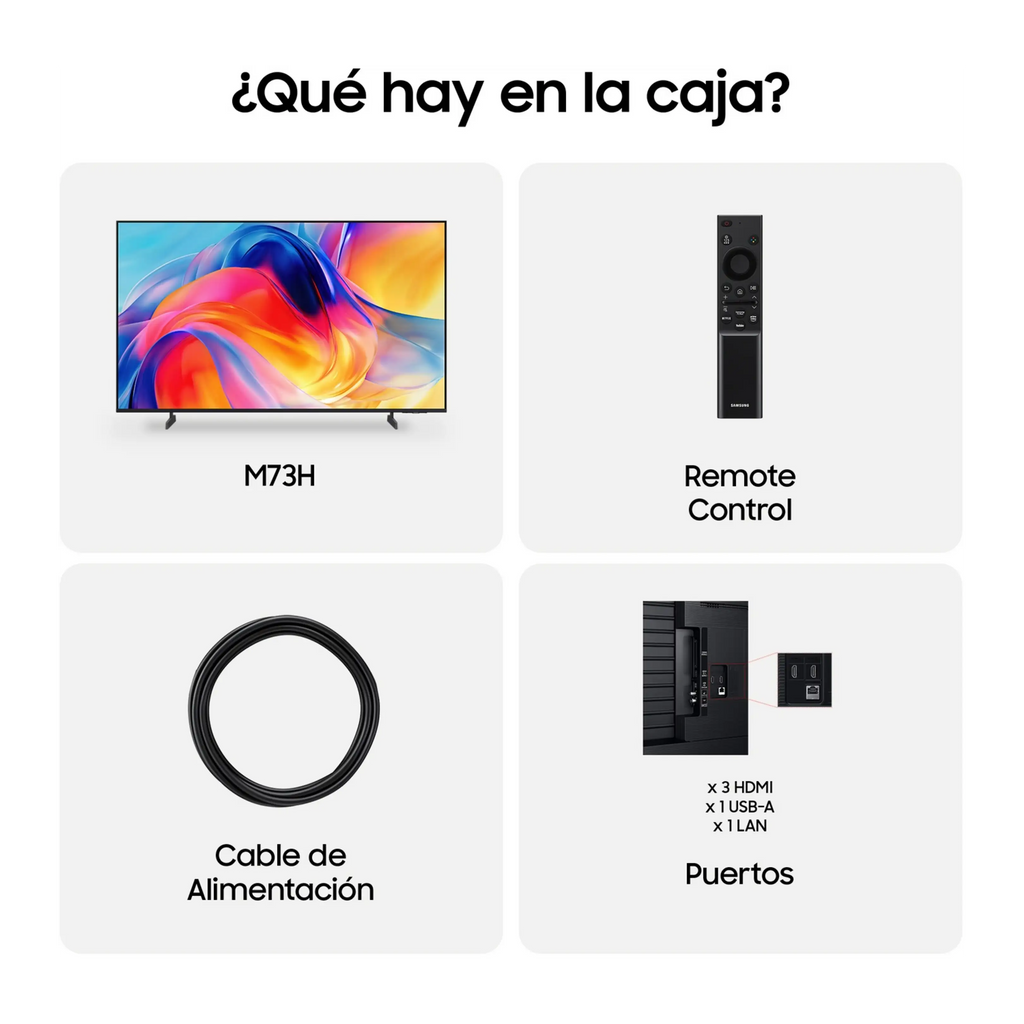 Samsung Mini LED 43" M73H 4K Smart TV
