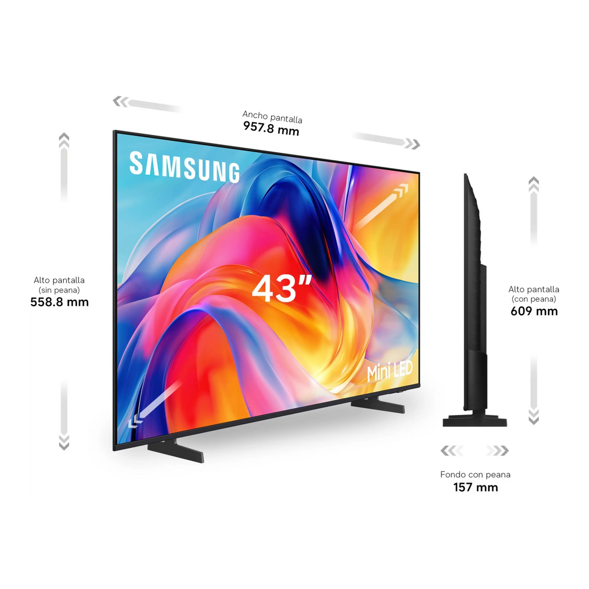 Samsung Mini LED 43" M73H 4K Smart TV
