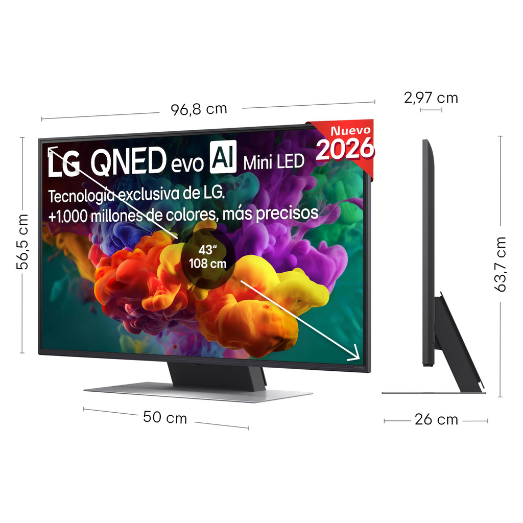 LG QNED evo Mini LED 43QNED86B6B 43" 4K UHD Smart TV