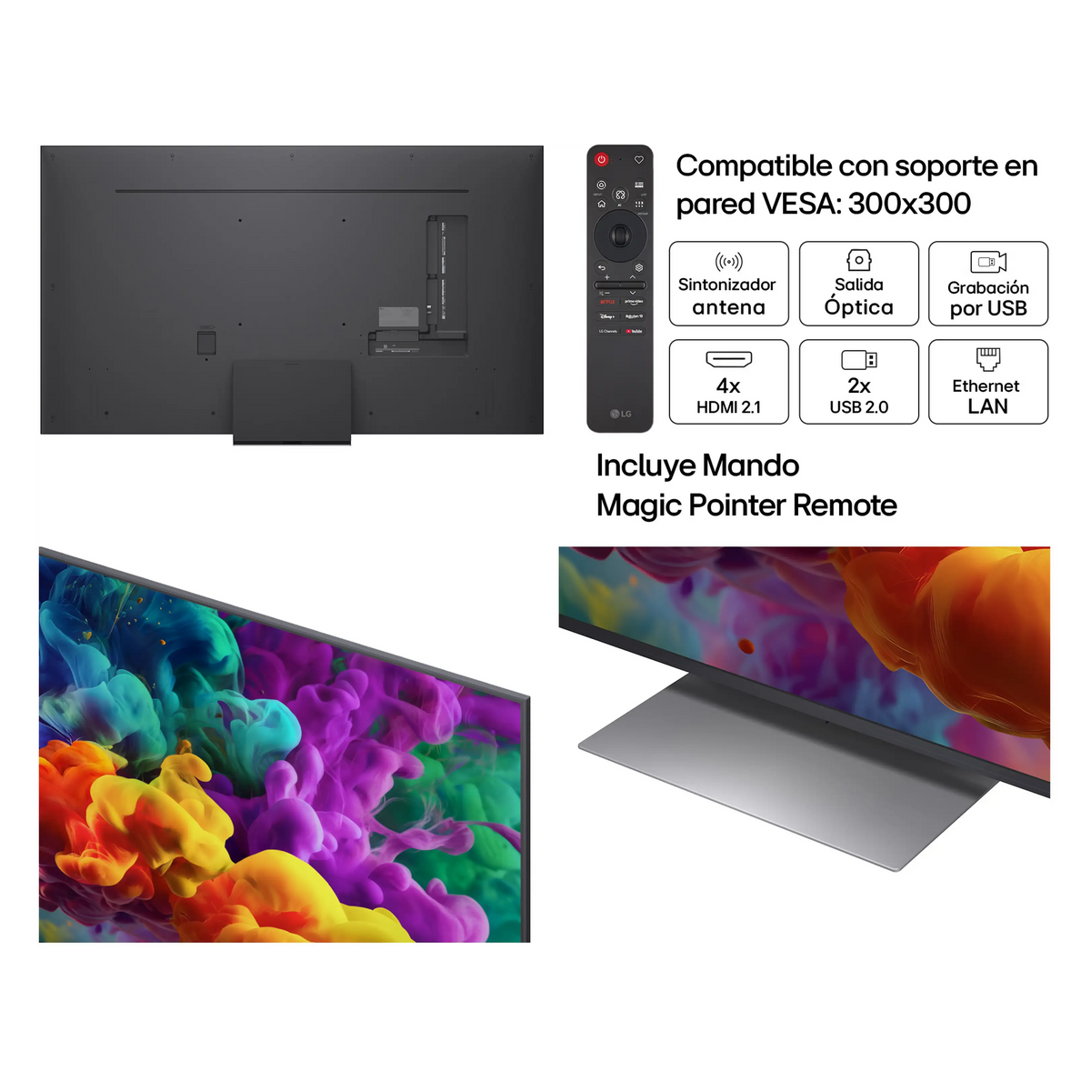 TV QNED Mini LED 65" - LG 65QNED86B6B (UHD 4K)
