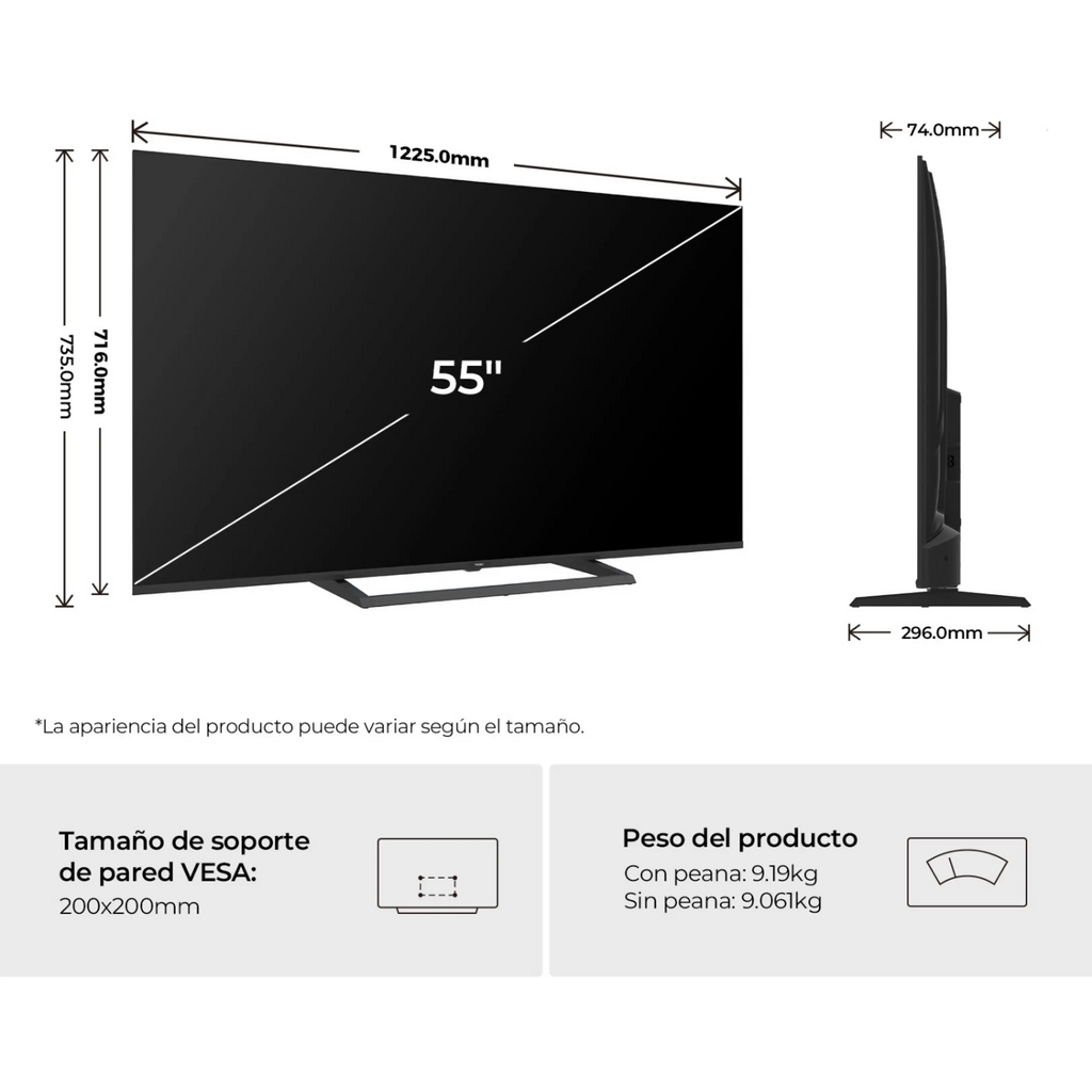 TV QLED 55" - Haier S80G