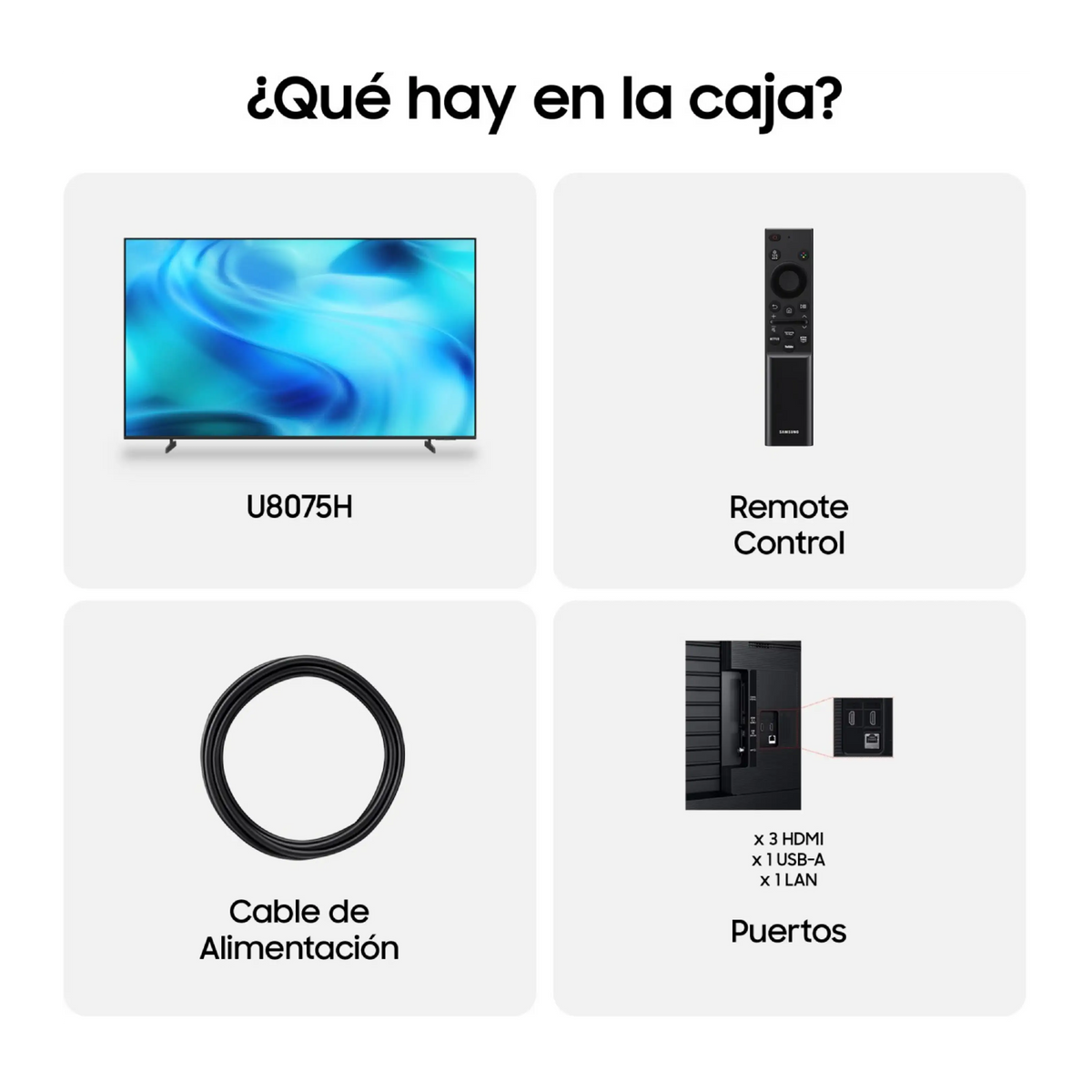 Samsung Crystal UHD 55" U8075H 4K Smart TV