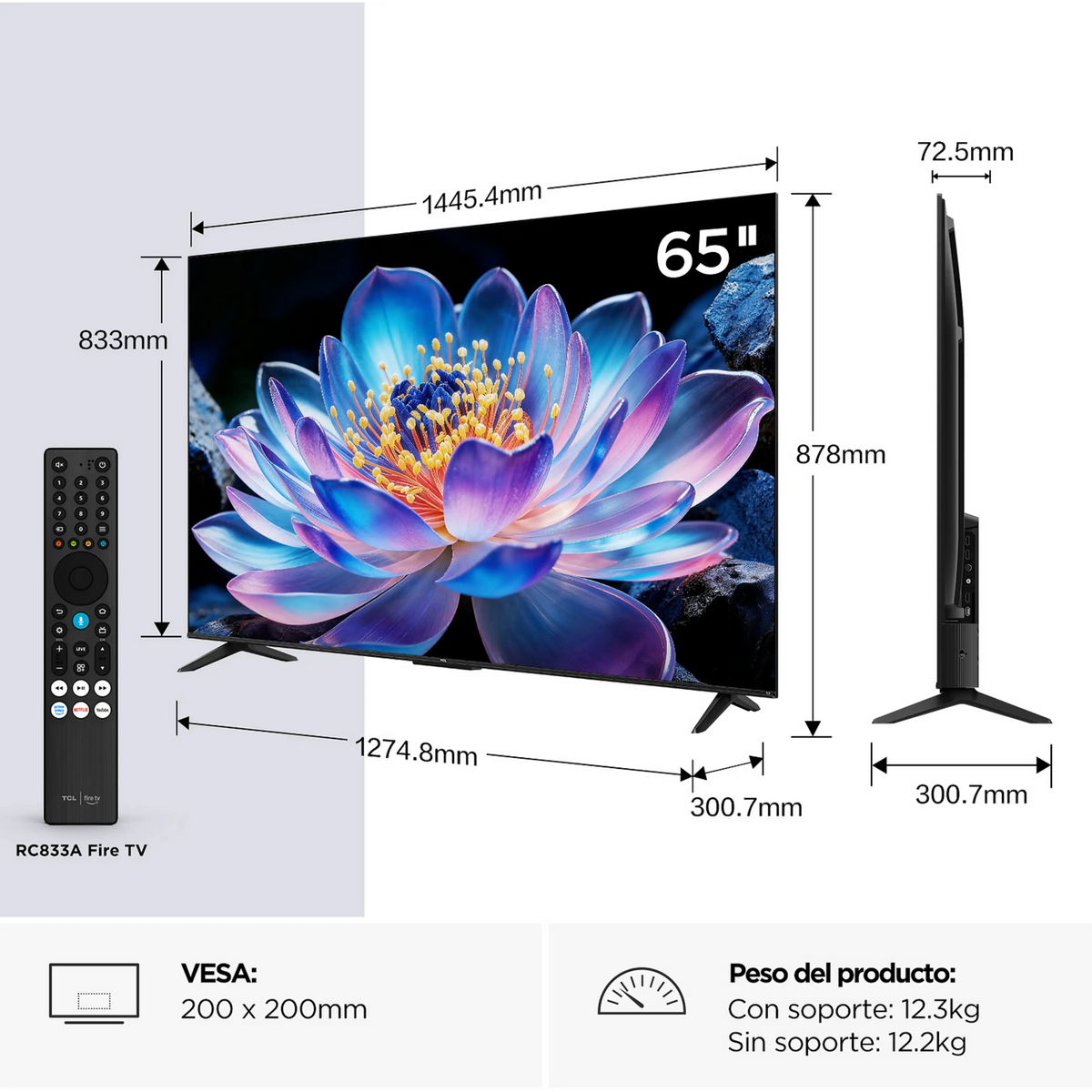 TV LED 65" - TCL 65V6D, UHD 4K